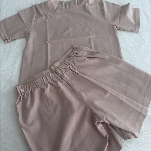 Chic Tan Two-Piece Set - Picture 2 of 4